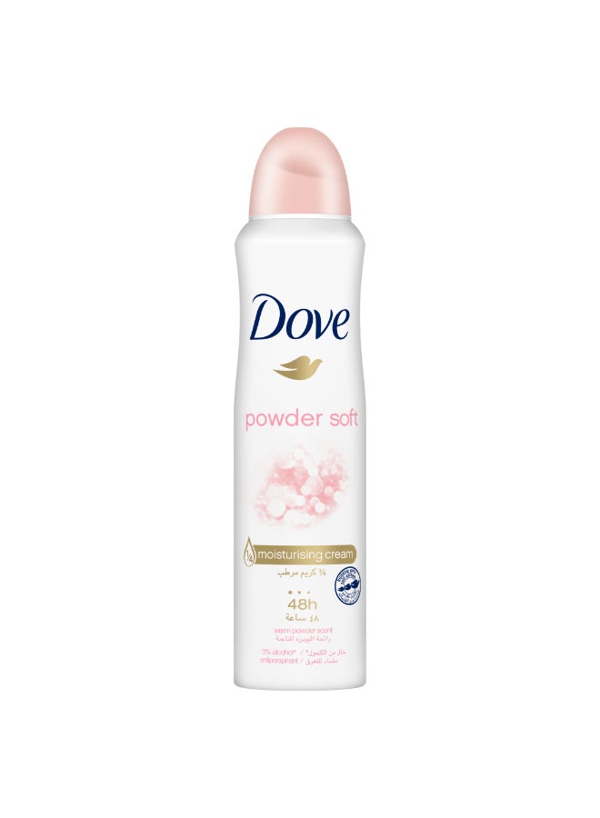 Dove Antiperspirant Deodorant Spray Powder Soft 150ml  - Image 1