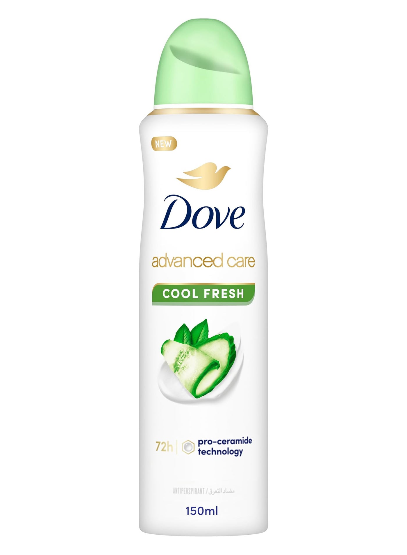 Dove Go Fresh Women Antiperspirant Deodorant Spray For Refreshing 72Hour Protection Cucumber And Green Tea Alcohol Free 150ml