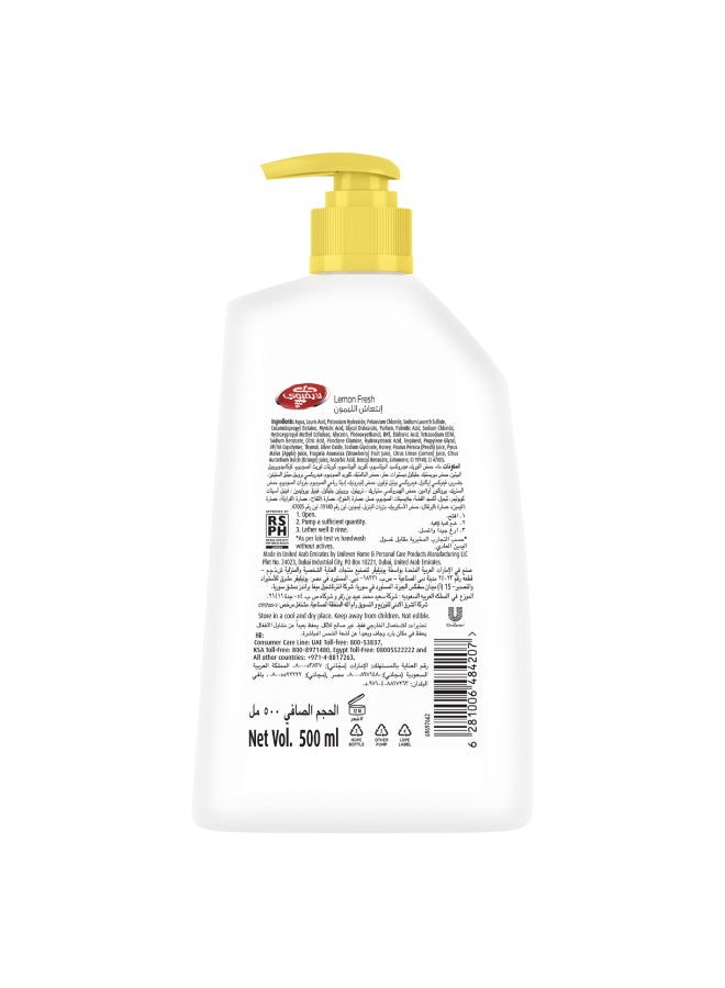 Lifebuoy - Germ Protection Hand Wash Lemon Fresh 500ml - Image 1