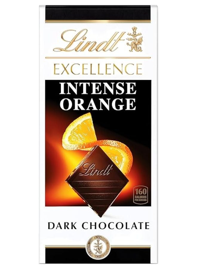 Lindt Excellence Intense Orange Dark Chocolate Bar 100grams - Image 1