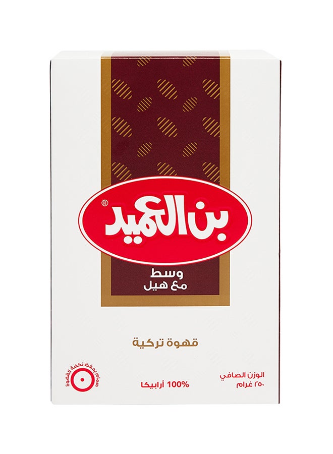 Al Ameed Medium Turkish Coffee with Cardamom, 250g - Image 3