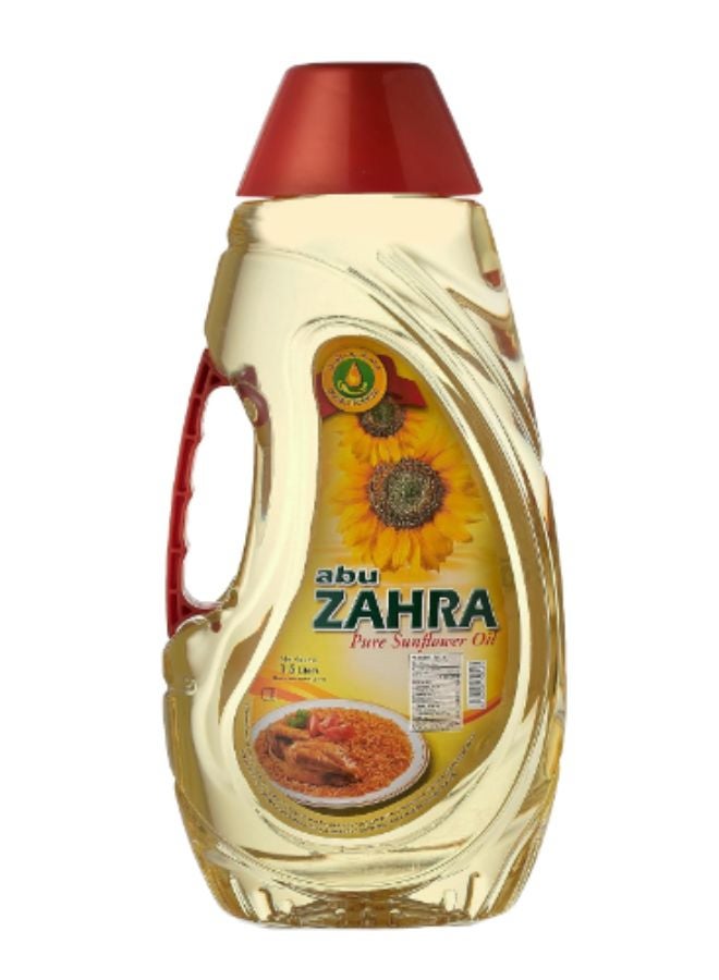 abu ZAHRA Pure Sunflower Oil 1.5Liters - Image 1