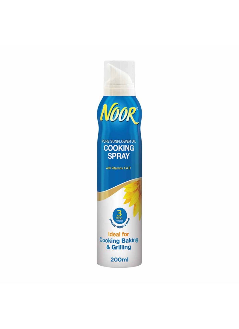 Noor Sunflower Oil Cooking Spray 200ml - Image 1