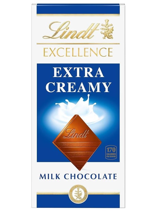 Lindt Excellence Extra Creamy Milk Chocolate Bar 100grams - Image 1
