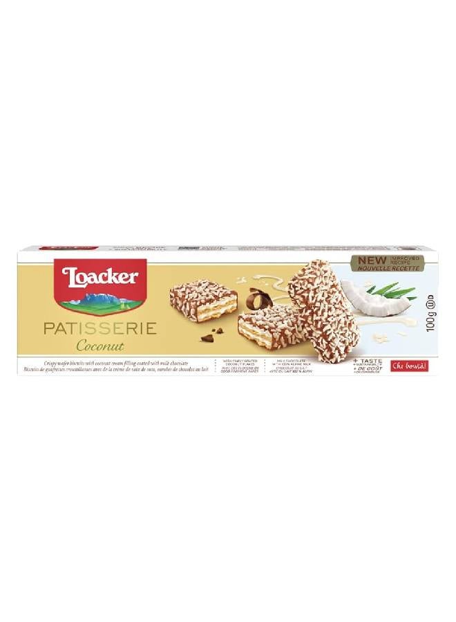 Loacker Wafer Milk Choc Coconut 100grams - Image 1