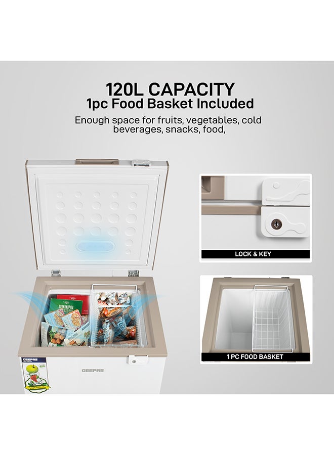 جيباس مجمد أفقي 120 L 100 W GCF1206WAH أبيض  - Image 4