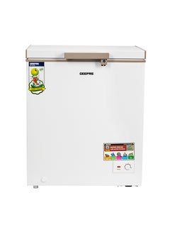 170L Gross/145L Net Capacity Single Door Chest Freezer With Compressor Switch Off Function, LED Light, Lock & Key, High Efficiency Monolithic Foaming, 1 Food Basket, Adjustable Thermostat 170 L 115 W GCF1706WAH White