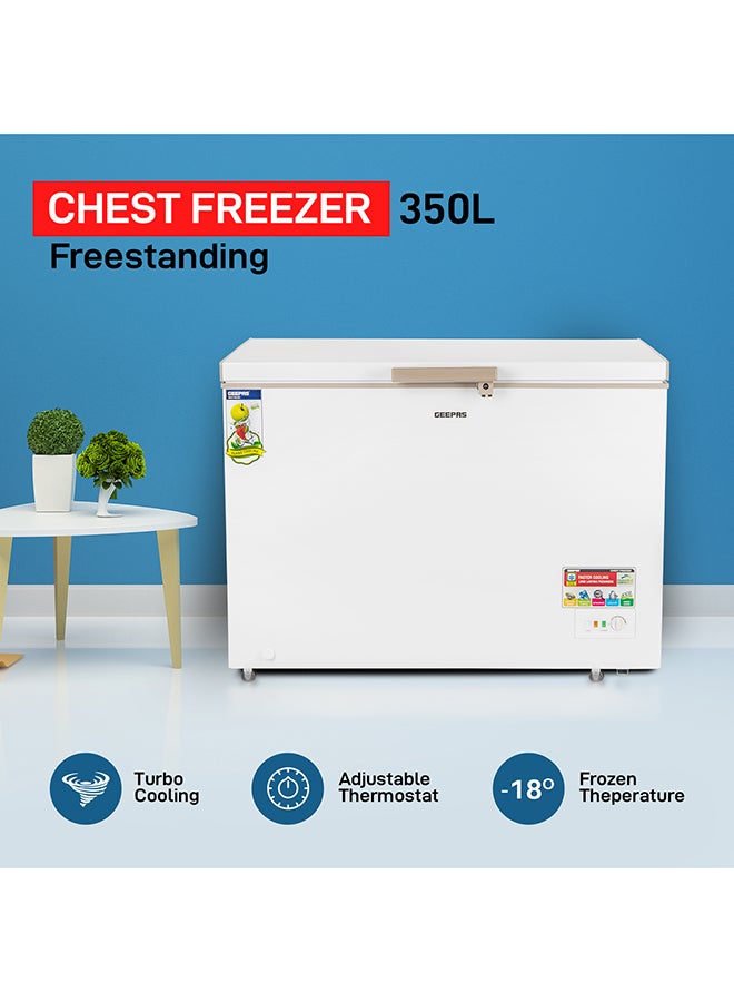 جيباس مجمد أفقي 350 L GCF3506WAH أبيض  - Image 3