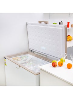 GEEPAS 410L Gross/380L Net Capacity Chest Freezer With Compressor Switch Off Function, LED Light, Lock & Key, High Efficiency Molothic Foaming, 2 Food Basket, Adjustable Thermostat, 100% HCF & FCKW Free 140 L 180 W GCF4106WAH White  - Image 4