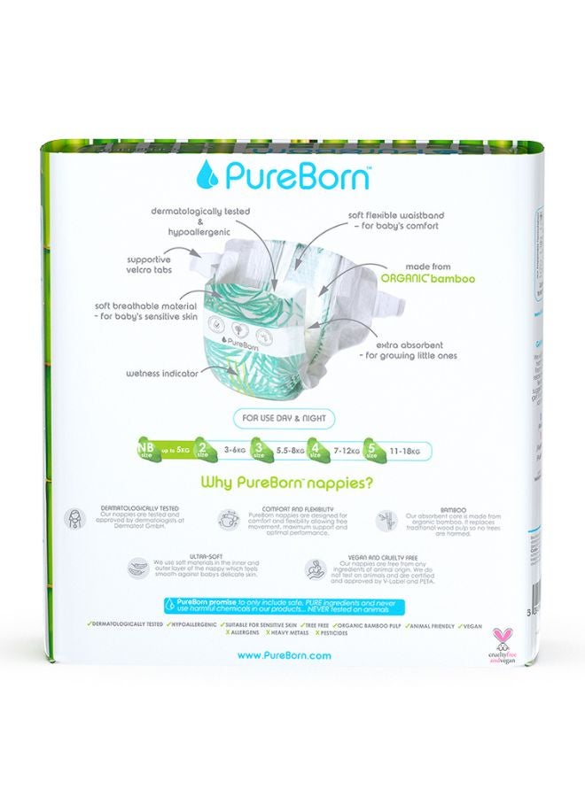 PureBorn New Born Organic Diapers Twin Value Pack Assorted 68 Count - Image 3