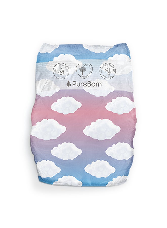 PureBorn New Born Organic Diapers Twin Value Pack Assorted 68 Count - Image 5