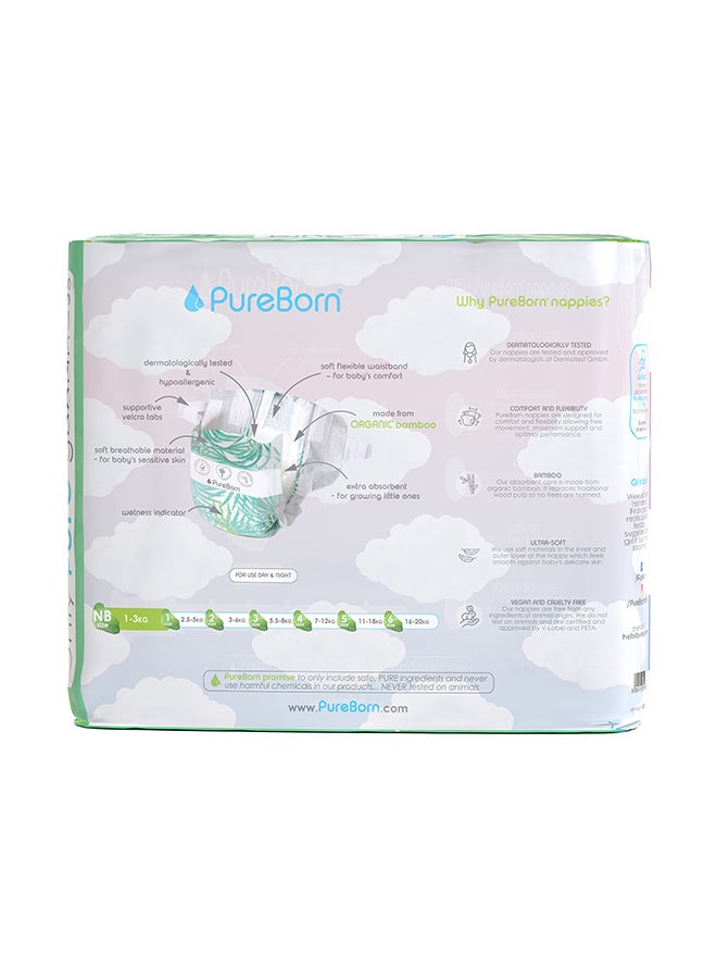 PureBorn New Born Organic Diapers Twin Value Pack Assorted 68 Count - Image 3