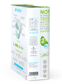 PureBorn Organic Diapers Size 2 Twin Value Pack 64 Count Assorted  - Image 2