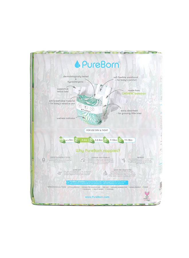 PureBorn Organic Diapers Size 2 Twin Value Pack 64 Count Assorted - Image 3