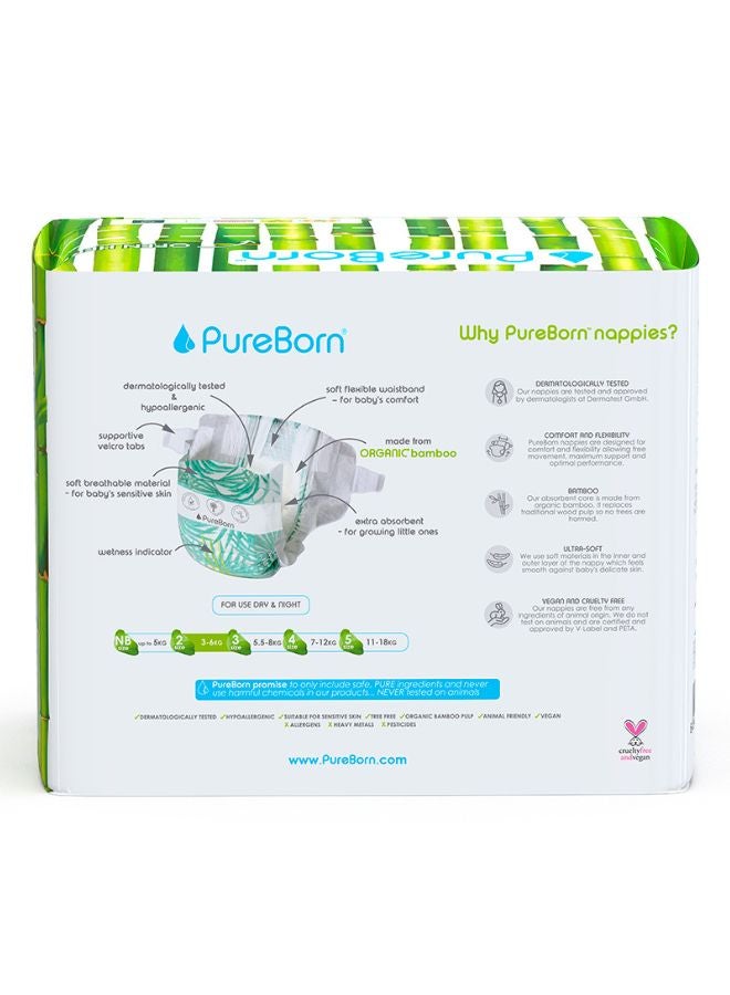 PureBorn Organic Diapers Size 2 Master Value Pack 128 Count Assorted  - Image 3