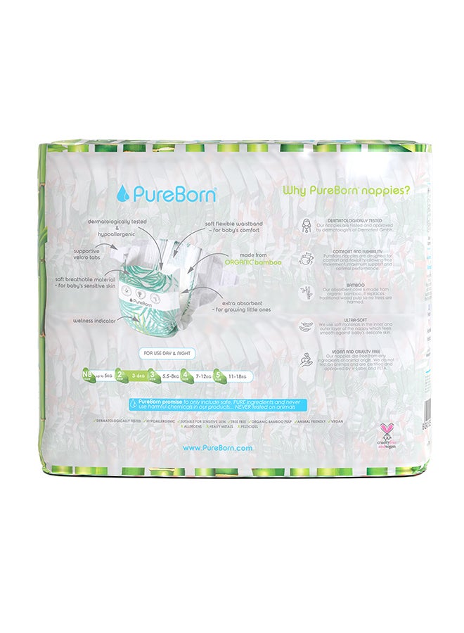 PureBorn Organic Diapers Size 2 Master Value Pack 128 Count Assorted - Image 3