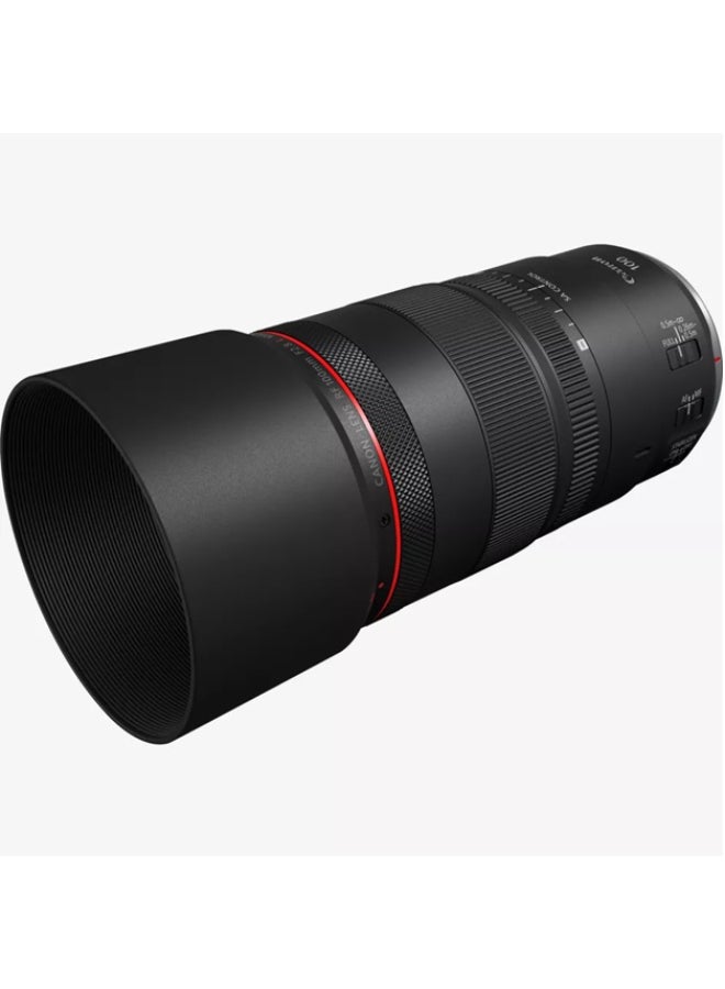 كانون عدسة تكبير أصلية لكاميرا RF، ببعد بؤري 100 مم وفتحة F2.8 مزودة بمحرك يعمل بالموجات فوق الصوتية وخاصية تثبيت الصورة أسود أسود - Image 5