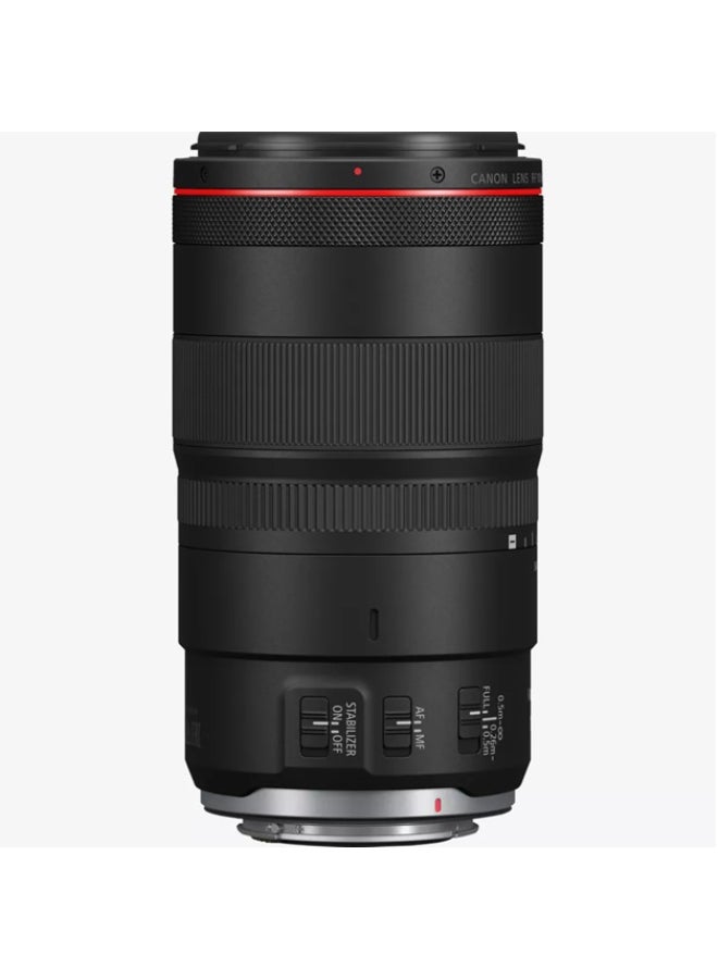 كانون عدسة تكبير أصلية لكاميرا RF، ببعد بؤري 100 مم وفتحة F2.8 مزودة بمحرك يعمل بالموجات فوق الصوتية وخاصية تثبيت الصورة أسود أسود - Image 2