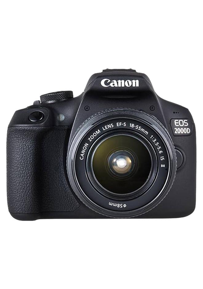Canon EOS 2000D Camera + EF-S 18-55mm IS II Lens (with Optical Image Stabilizer) - Image 1