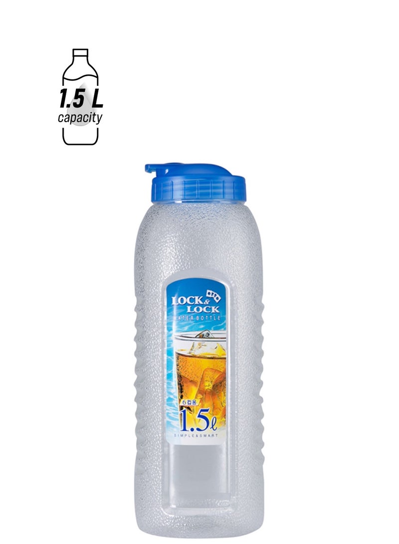 لوك اند لوك زجاجة مياه من البلاستيك أزرق/شفاف 1.5لترات
