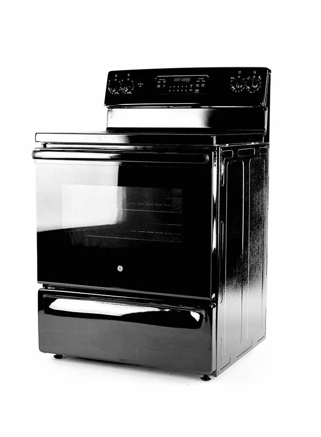 GENERAL ELECTRIC - Electric Cooking Range With 4-Burner 220V JCB735DIBB Black - Image 1