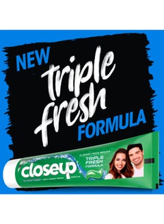 Closeup Triple Fresh Gel Toothpaste Menthol Fresh Green 120ml  - Image 3