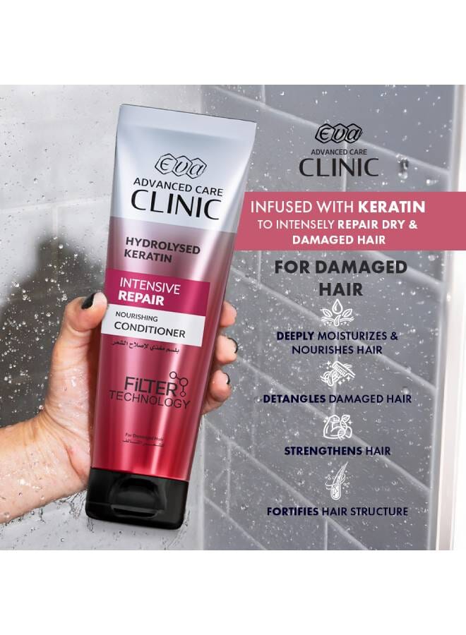 Eva Clinic Intensive Repair Conditioner with Keratin for Damaged Hair Multicolour 230ml - Image 3