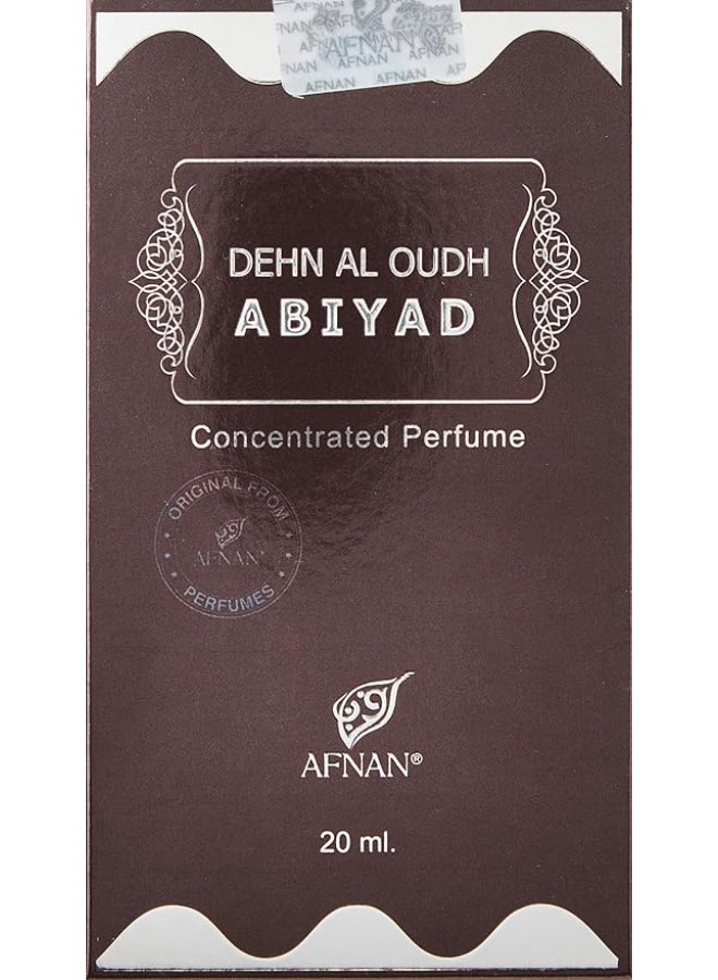 Afnan - Dehn Al Oud Abiyad Unisex Concentrated Perfume Oil 20ml - Image 1