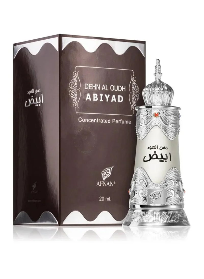 AFNAN Dehn Al Oud Abiyadh Unisex Concentrated Perfume Oil, 20 ML 20ml - Image 3