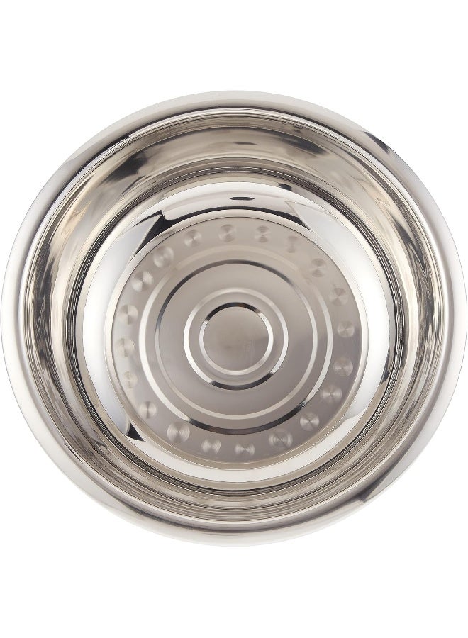 راج وعاء المزج المصنوع من الاالستانلس ستيل فضي 50سم - Image 2