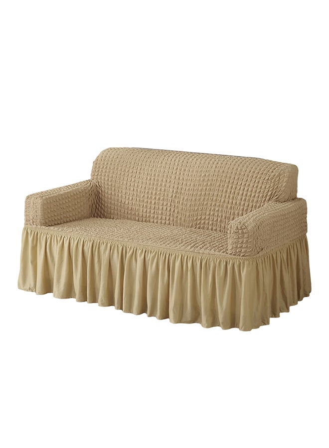 Fabienne 2-Seater Sofa Cover Fits On Different Models Sofa Camel Beige  - Image 1