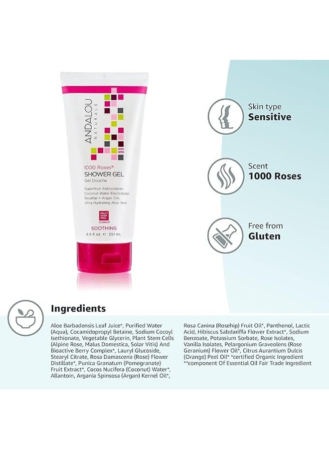 أندالو ناتشروالز 1000 روزيس جل استحمام ملطف 251ملليلتر - Image 3