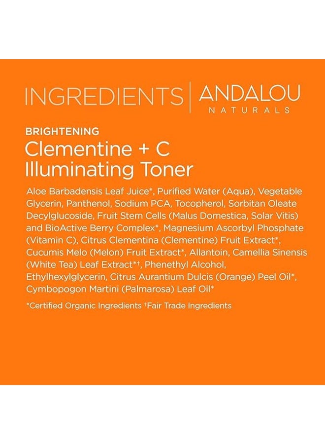 Andalou Naturals - Andalou Naturals Clementine C Illuminating Toner With Vitamin C, Brightening 178ml - Image 1