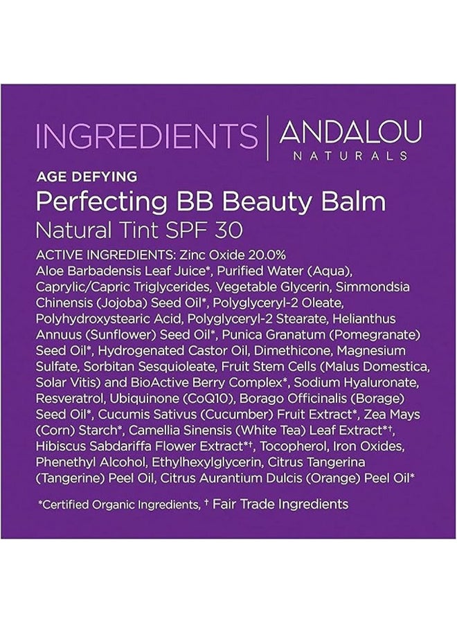 Andalou Naturals Bb Beauty Balm, Infused With Resveratrol & Q10, Age-Defying Tinted Moisturizer Natural - Image 4