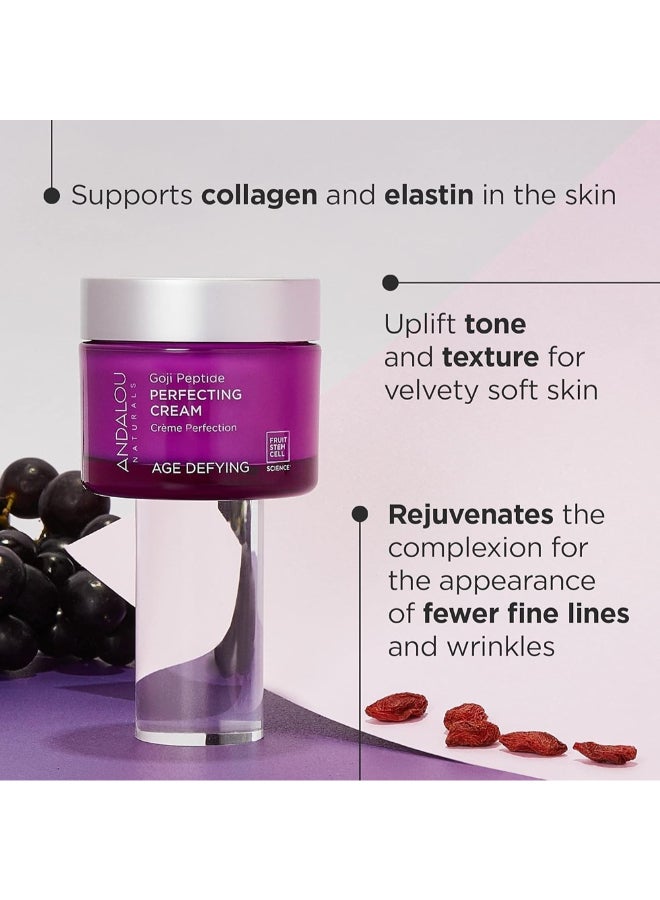 Andalou Naturals - Andalou Naturals Goji Peptide Perfecting Cream, Age Defying 50grams - Image 1