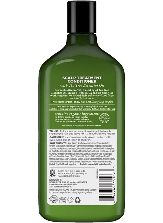 Avalon Organics Avalon Organics Scalp Treatment Tea Tree Conditioner, Infused For Soothing Irritation, Hydrating Hair Care Tea Tree 312grams  - Image 2
