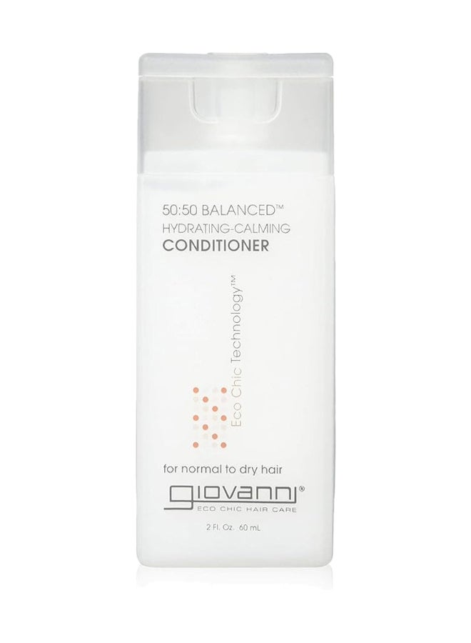 Giovanni 50:50 Balanced Hydrating Calming Conditioner, For Normal To Dry Hair, Eco Chic Technology 60ml - Image 1