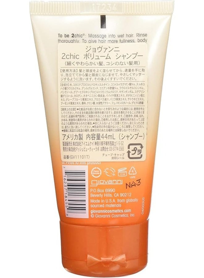 Giovanni Giovanni 2Chic Tangerine & Papaya Butter Ultra-Volume Shampoo, For Fine, Limp Hair 44ml  - Image 2