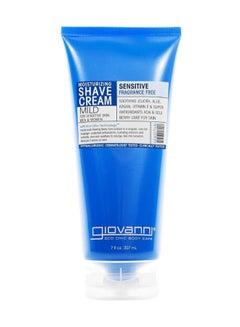 Giovanni Giovanni Moisturizing Shave Cream, Sensitive Fragrance Free, With Jojoba, Aloe, Argan, And Antioxidants 207ml  - Image 1