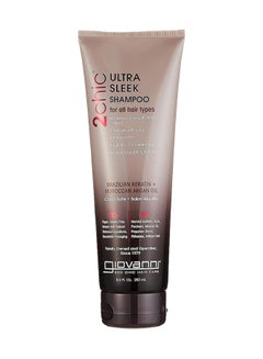 Giovanni Giovanni 2Chic Ultra-Sleek Shampoo, Infused With Brazilian Keratin & Moroccan Argan Oil, For All Hair Types 250ml  - Image 1