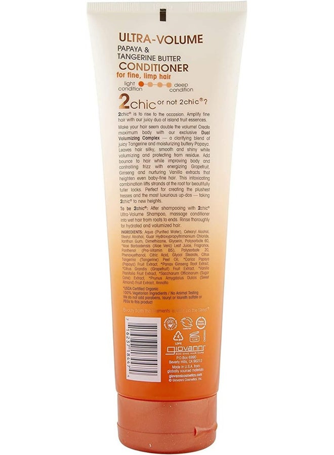 Giovanni Giovanni 2Chic Ultra-Volume Conditioner, Infused With Papaya & Tangerine Butter, Hair Care 250ml  - Image 2