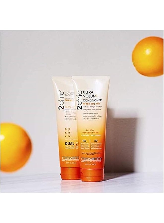 Giovanni Giovanni 2Chic Ultra-Volume Conditioner, Infused With Papaya & Tangerine Butter, Hair Care 250ml  - Image 4