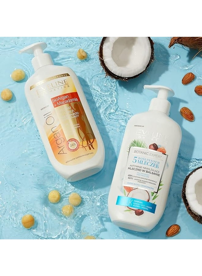 Eveline Eveline Cosmetics Argan Oil Body Balm With Macadamia, Firming & Moisturizing 350ml  - Image 2