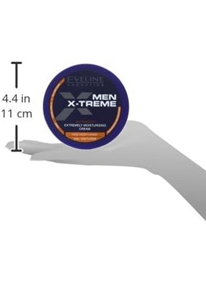 Eveline - Eveline Cosmetics Men X-Treme Multifunction Extremely Moisturizing Cream With Avocado Oil, Urea And D-Panthenol, Regenerating 200ml - Image 1