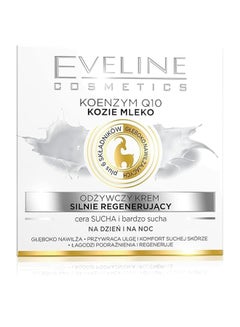 Eveline Cosmetics Intensely Regenerating And Nourishing Day And Night Cream, Infused With Goat Milk And Coenzyme Q10 50ml