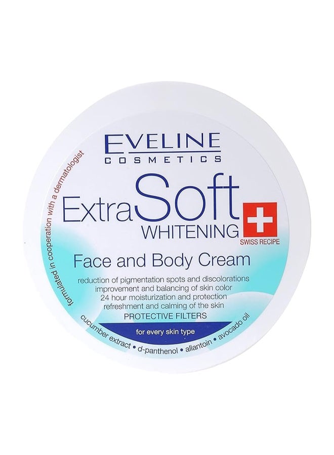 Eveline Eveline Cosmetics Extra Soft Whitening Swiss Recipe Face And Body Cream 200ml  - Image 1