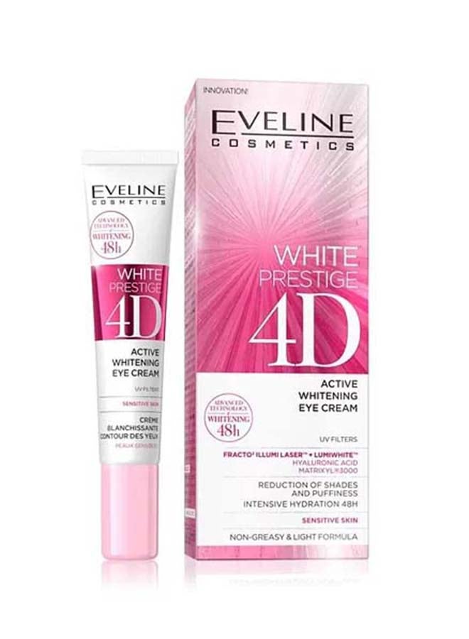 Eveline White Prestige 4D Whitening Eye Cream 20ml - Image 1