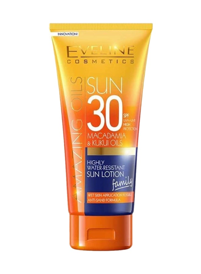 Eveline Eveline Cosmetics Highly Water Resistant Sun Lotion, Spf 30 With Macadamia & Kukui Oils 200ml  - Image 1