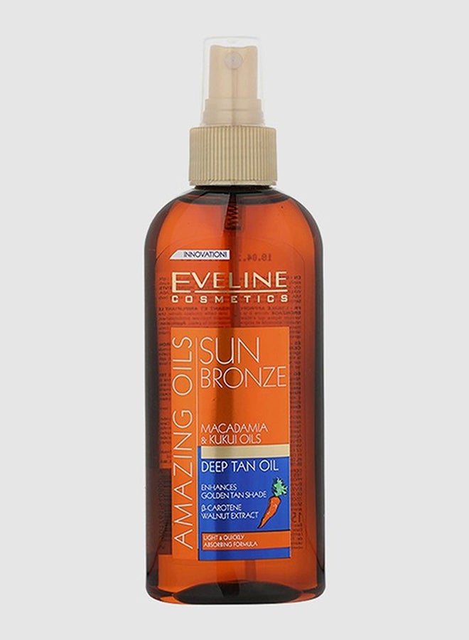 Eveline Eveline Cosmetics Sun Bronze Deep Tan Oil, Infused With Macadamia & Kukui Oils 150ml  - Image 3