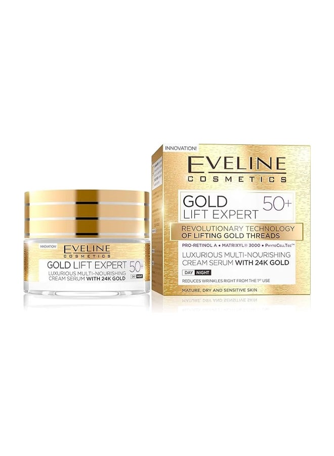 Eveline Eveline Cosmetics Gold Lift Expert Anti-Wrinkle Firming Day & Night Cream With 24K Gold 50ml  - Image 1